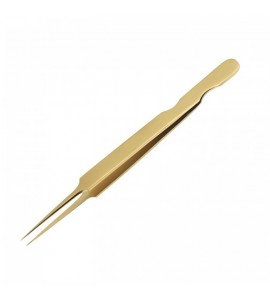 Gold titanium tweezers