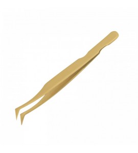 Gold titanium tweezers